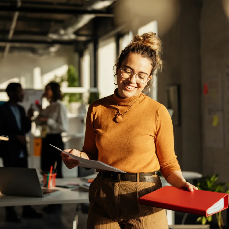 Lucia analista dati sorridente